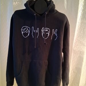 Stylish Black Graphic Hoodie
